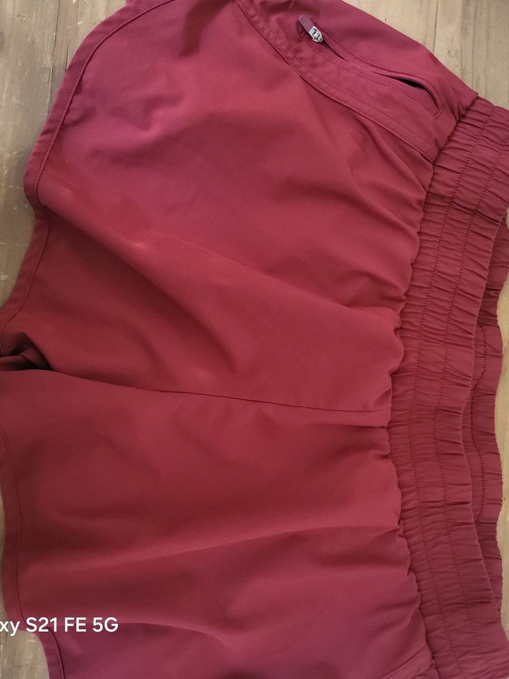 Athletic Works Women's Burgundy Athletic Shorts with Elastic Waist